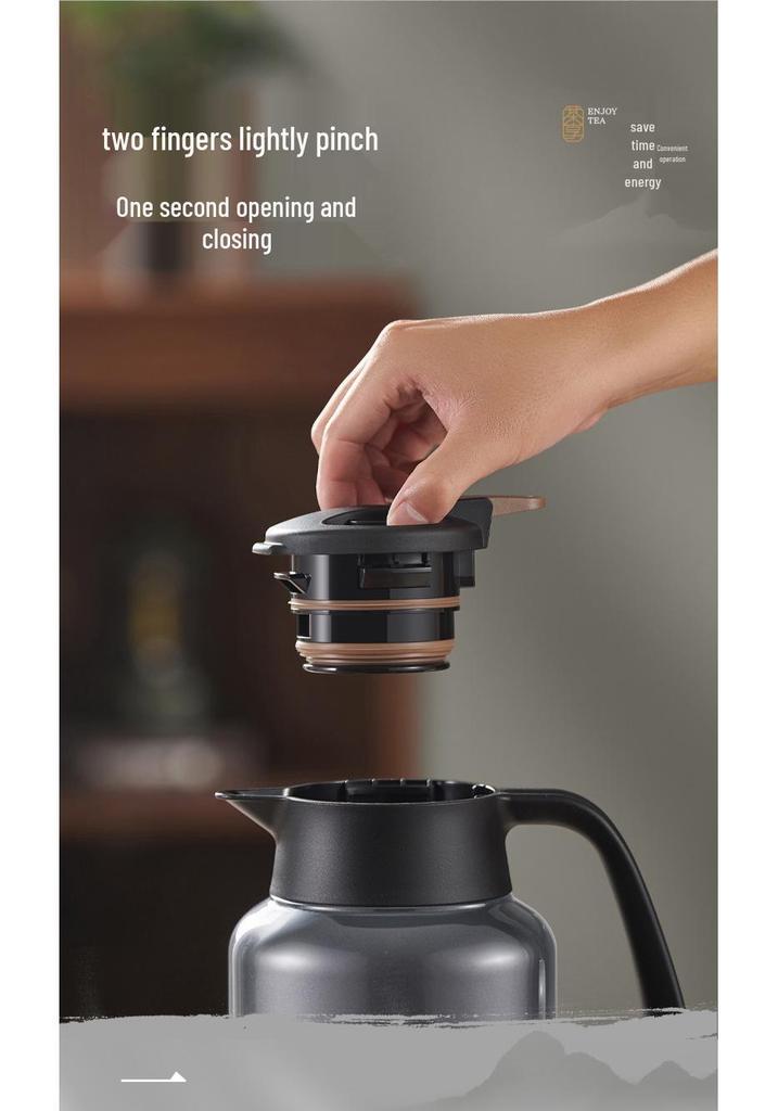 Supor Insulated 316 Stainless Steel Tea and Water Separation Kettle, Large Capacity Braising Pot