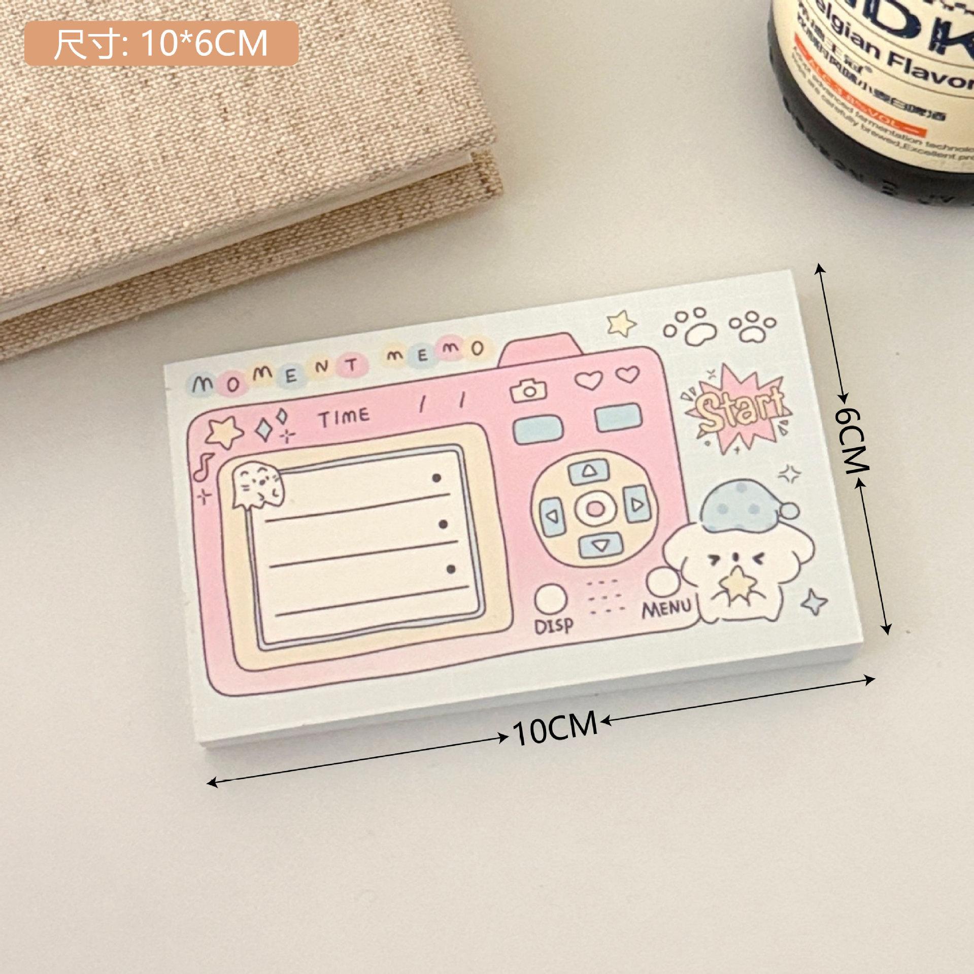 

Korean Style Cute Memo Pad 100 Sheets Non-Sticky Notepad Kawaii Ins Stationery for Journaling Planner Scrapbooking School Office