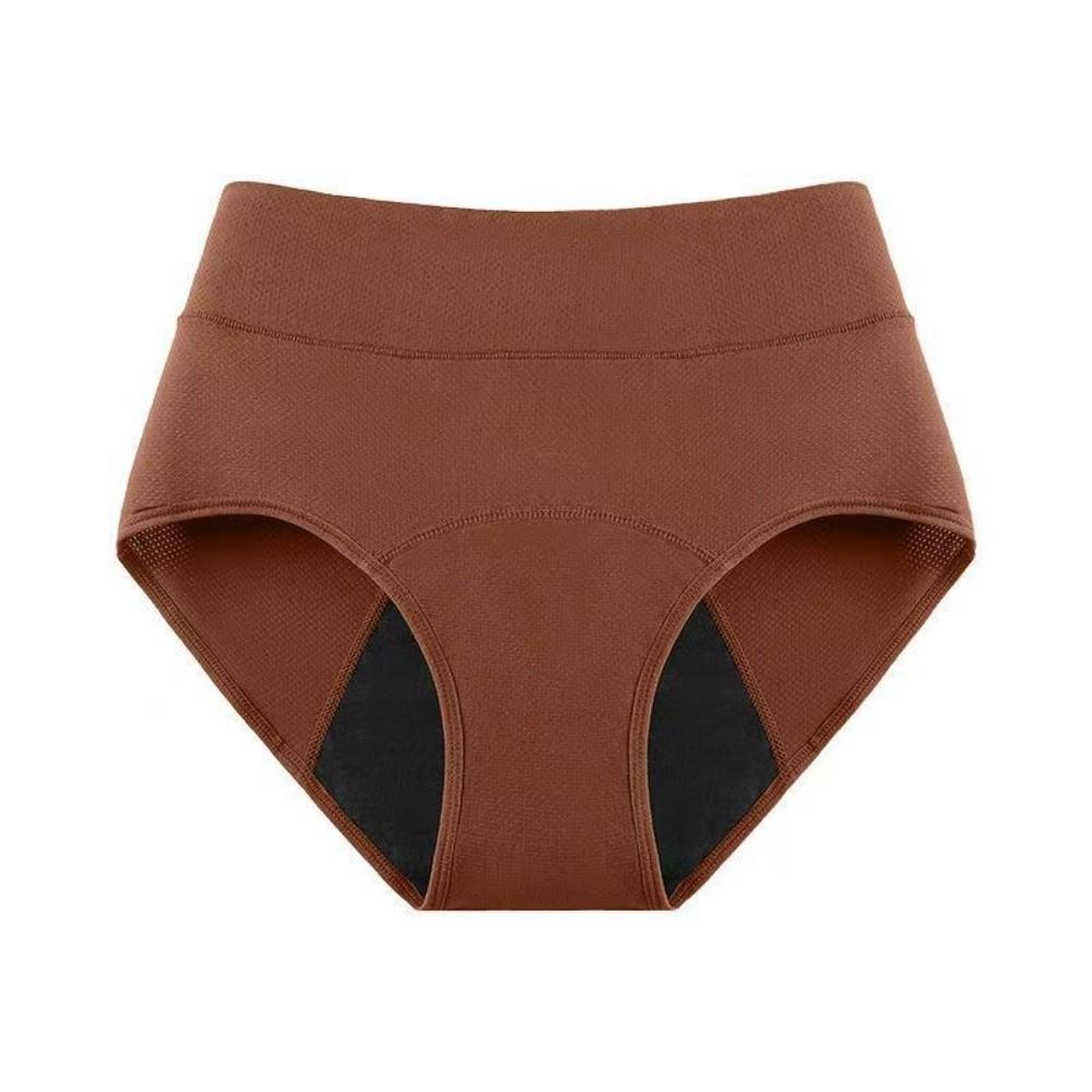 High Waist Period Underwear Breathable Incontinence Underwear  for Physiological Period M карамельный