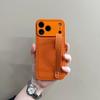Niche Ins Xingyu Orange Leather Wristband Apple 17promax Mobile Phone Case IPhone16/13 Anti-drop 15