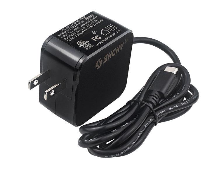 Raspberry Pi 5 USB-C Power Adapter, 5.1V 5A 27W