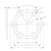 Disco Freno Scooter Elettrico Guarnizioni da 3 mm Bicicletta 6 Fori Rondelle da 2 mm Mozzo da 4 mm Riser Mozzo a Fiore 5/6 mm Rondella Nera per Bicicletta
