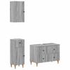 3 Piece Bathroom Cabinet System ALKMAAR Sonoma Grey