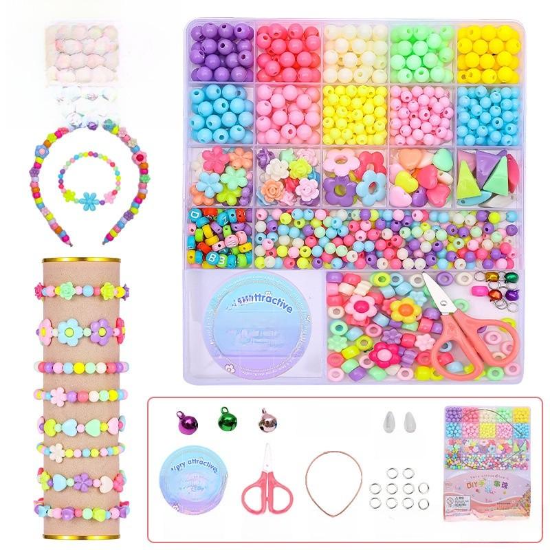 Crafting Bead Children Kit Plastic Elements Brain Development Bonding Family