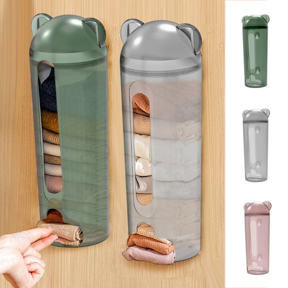 

Настенный держатель для мусорных мешков, пластиковый диспенсер для мусорных мешков, ванная комната зелёный