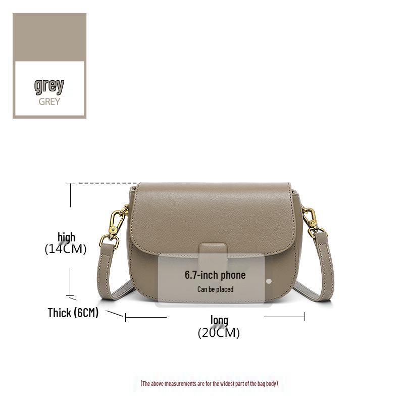 2025 New Women's Versatile Genuine Leather Crossbody Bag - Fashionable Vegetable-Tanned Cowhide Underarm Bag for Moms