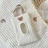 Cartoon Cute Bear Tissue Box Travel Car Portable Handheld Storage Bag Towel Cover Hanging Bag For Cart Accessories