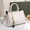 Women's Summer 2026 Luxury Soft Leather Crossbody Shoulder Bag - Elegant High-End Handbag for Moms