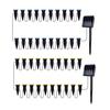 15 Pcs Mini Solar Ground Lights LED Flat Landscape Lighting Waterproof