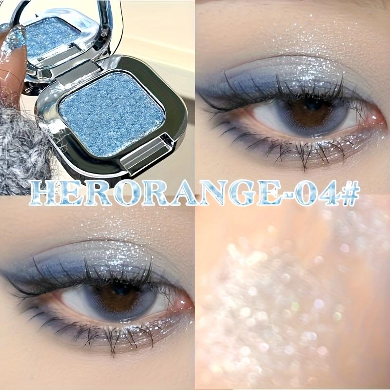 Diamond Highlighter Single Color Eyeshadow with Fine and Sparkling Shimmer, Applies Evenly and Richly, Waterproof Eyeshadow, Soft Texture Eye Makup