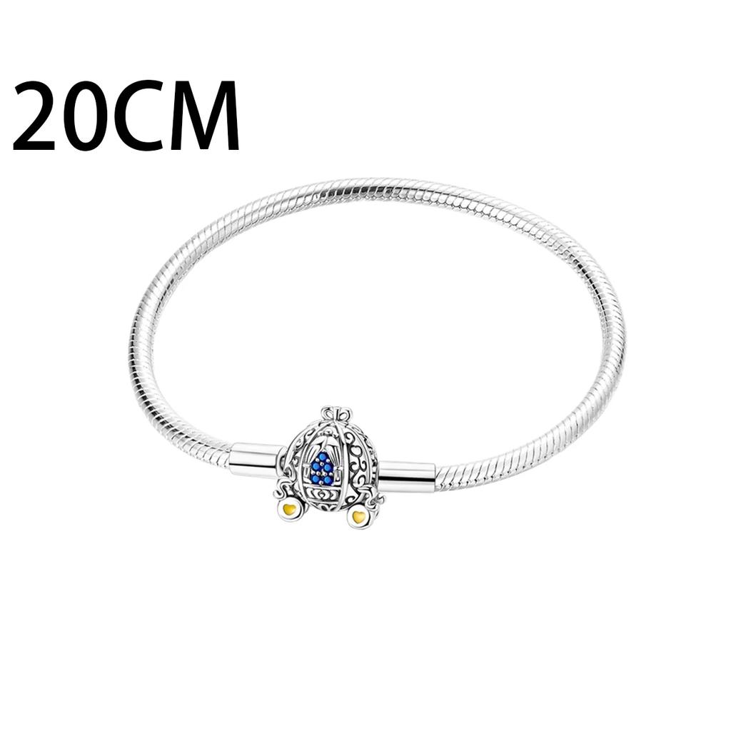 Sweet 925 Silver Car Charms Bicycle Pumpkin Carriage Ring Beads Pendant Fit Bracelet Necklace DIY Jewelry Gift