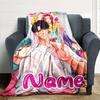 Personalizza Nome Personalità KPOP Demon Hunters SAJA BOYS Coperta Morbida e Calda Divano Ufficio Letto Viaggio Coperta per Pausa Pranzo, Regalo Adatto a Tutte le Stagioni