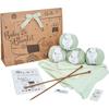 Needle It – Kompletter Strick-Kit für Anfänger mit Stricknadeln – Babydecke zum Selberstricken (Minze) - Geschenkidee