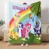 Little Pony (12) Customize Your Name Blanket Throw Personalized Blanket Soft Warm Cozy Perfect for Office Livingroom Nap Bed for All Occasions
