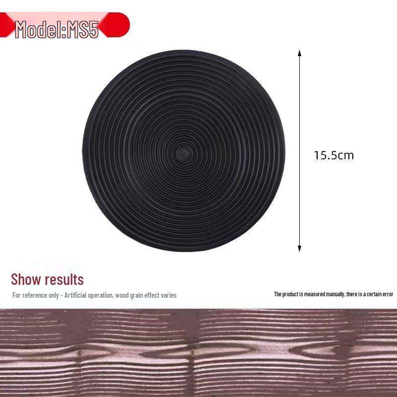 S/M-Type Wood Grain Tool Set: Sheet & Rubber Tools for Imitation Wall Art - Models MS3, MS6, MS21