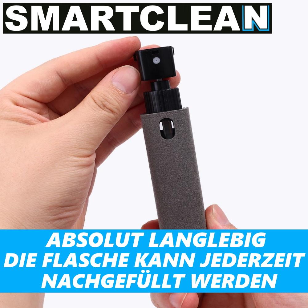 Čisticí sprej SMARTCLEAN na displeje, lahvička s rozprašovačem, nano čistič displejů a mobilních telefonů