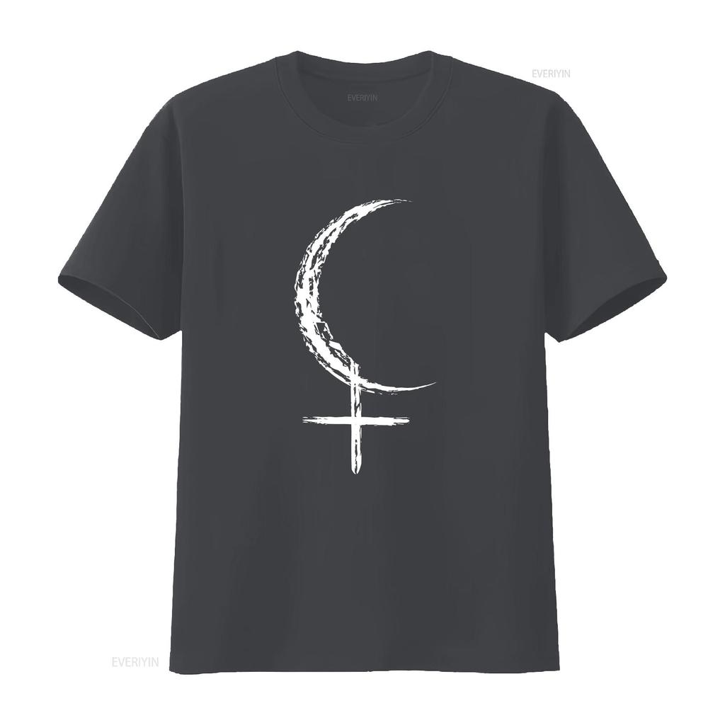 Lilith Symbol T Shirt Black Moon Witchy Jersey  vintage Washed Breathable Unisex Stylish fashion streetwear