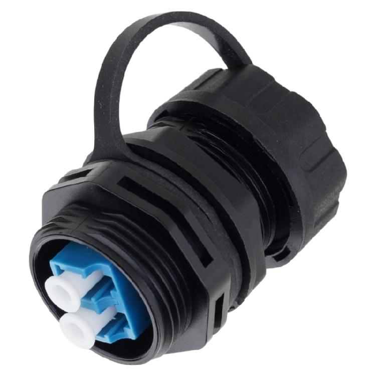 Easy Installation LC Fiber Optics Coupler Connector With Waterproof Cap Perfect For Outdoor Networking Industrial Use