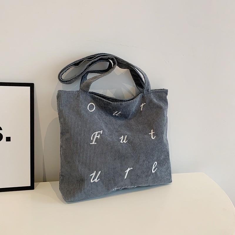 Stylish Korean Inspired Lazy College Student Tote Bag With Spacious Capacity For Everyday Use