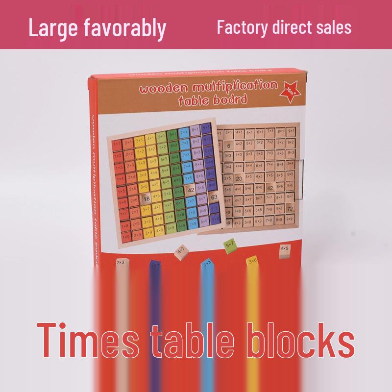 Hölzernes Einmaleins-Puzzle: Lehrreiches Mathespiel für Kinder