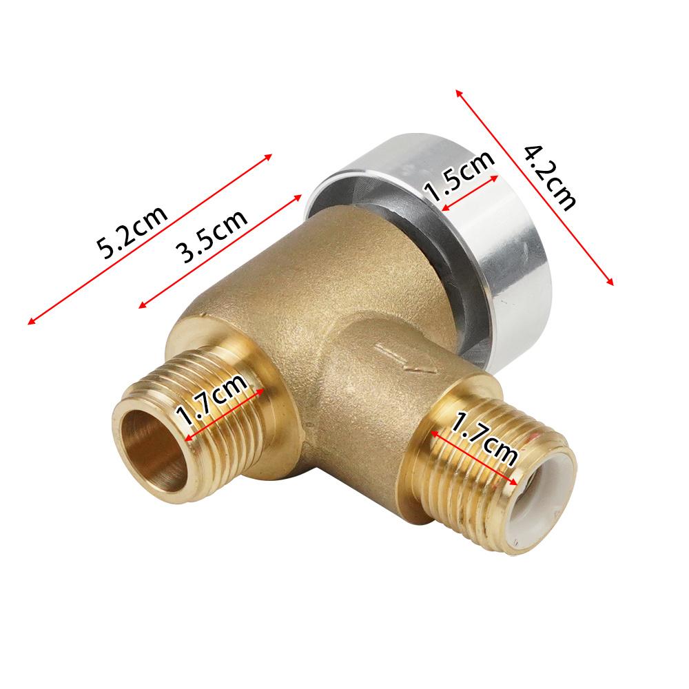 Upgraded Brass Vacuum Breaker Check Valve 571-VAC-CHK-A For RV Camper 8-125 PSI