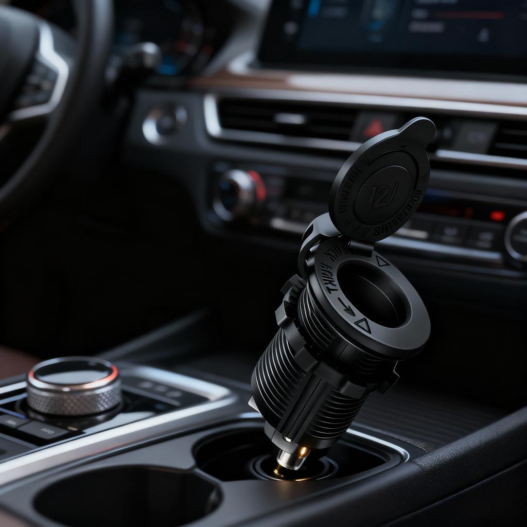 1/2/4PCS Waterproof Plug Cigarette Lighter Socket Car Marine Motorcycle ATV RV Lighter Socket Power Outlet Socket Receptacle
