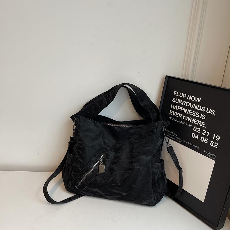 Women's Large Capacity Commuter Underarm Bag PU Shoulder Crossbody Bag Tote Bag