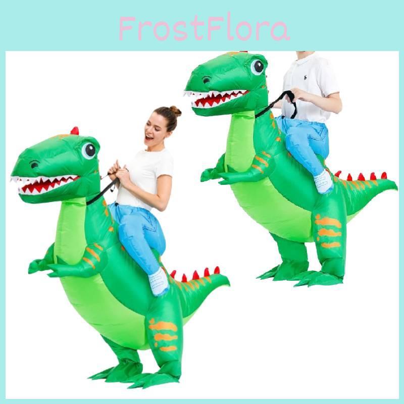 Green Inflatable Dinosaur Costume Adults Child Christmas Halloween Dress Up