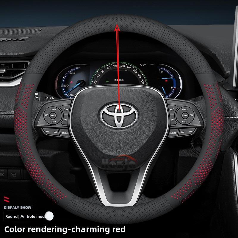 כיסוי הגה מעור לרכב עבור טויוטה CHR Yaris cross Corolla Camry Rav4 Highlander Sienna Aygo X 2025 2026 אביזרים