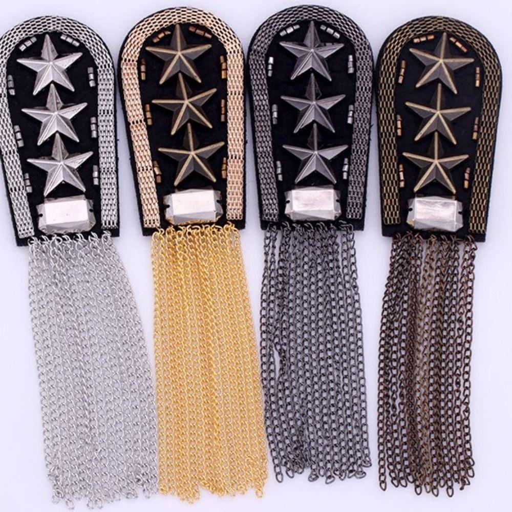 Epaulet Fringe Shoulder Mark Punk Star Shoulder Flash Retro Epaulette Theatre