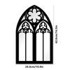 Vintage Cathedral Arch Frame Mirror Decorative Goth Mirror 1/3Pcs Gothic Mirrors Wall Decor Spooky Gothic Arched Wall Mirrors