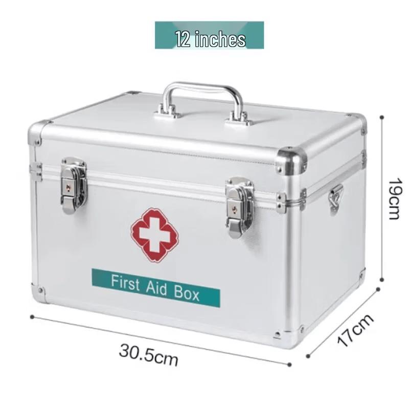 Jinlongxing 12-inch Aluminum Alloy Emergency First Aid Kit