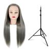 Flecht- und Styling-Mannequinkopf mit gerader Ponyfrisur – Permierbar, Färbbar und Ideal für Friseur- und Schnittübungen