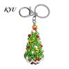 Christmas Beaded Keychain Handmade Keychain, Xmas Tree Wreath Gift Box Bell Decorative Key Ring Santa Keyring, Backpack Hanging Decor for Party Favors