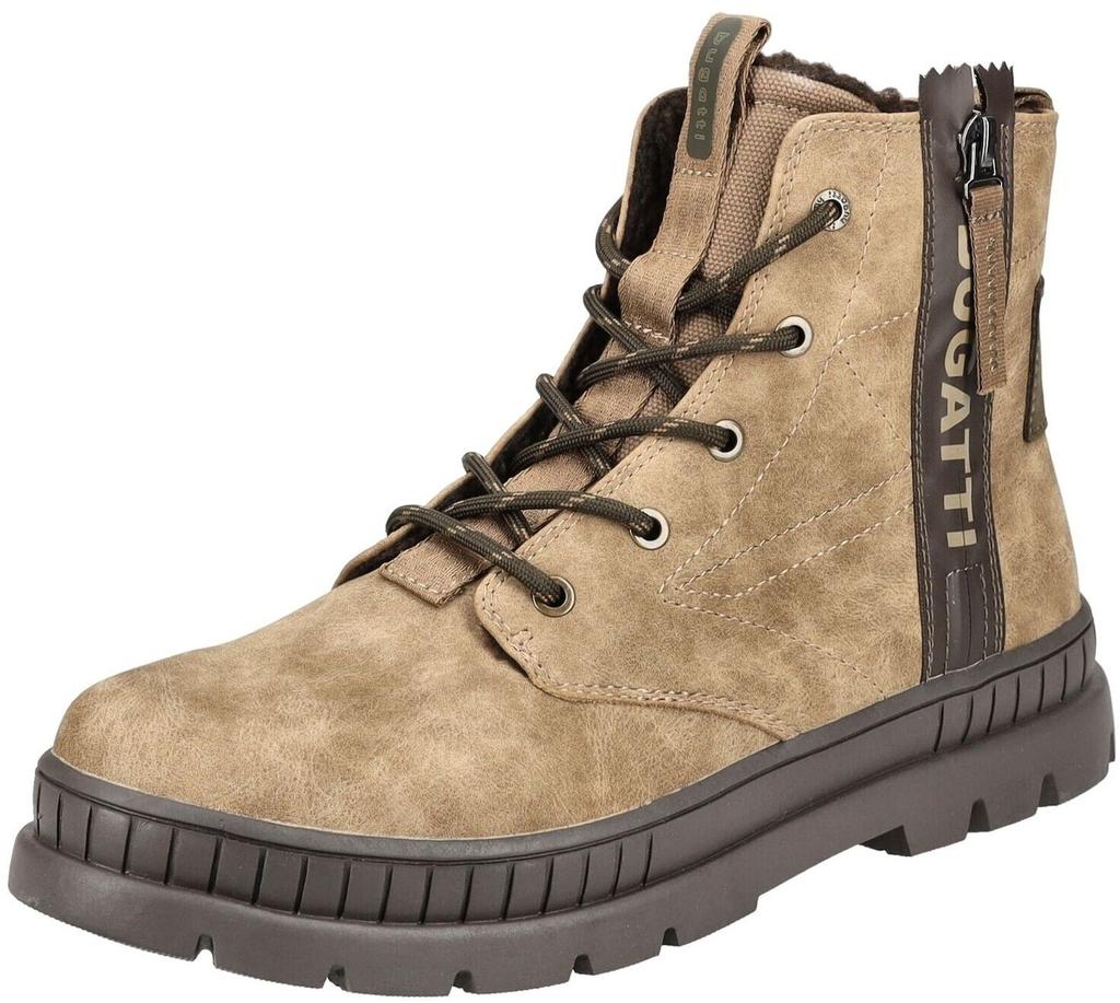 Bugatti Beige Boots On a Block Heel