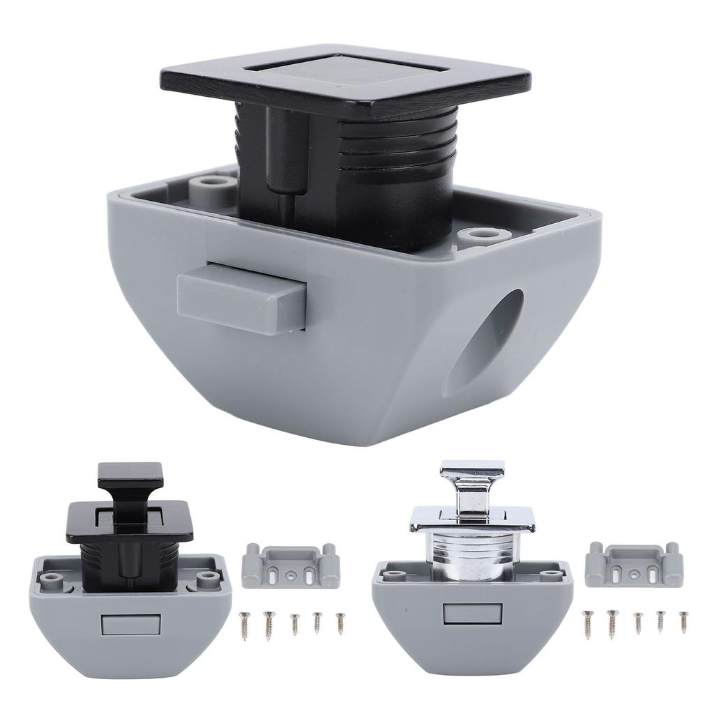 RV Push Cabinet Lock Metal Push Button Keyless Cupboard Drawer Compartment Latch Lock Catch for Cara