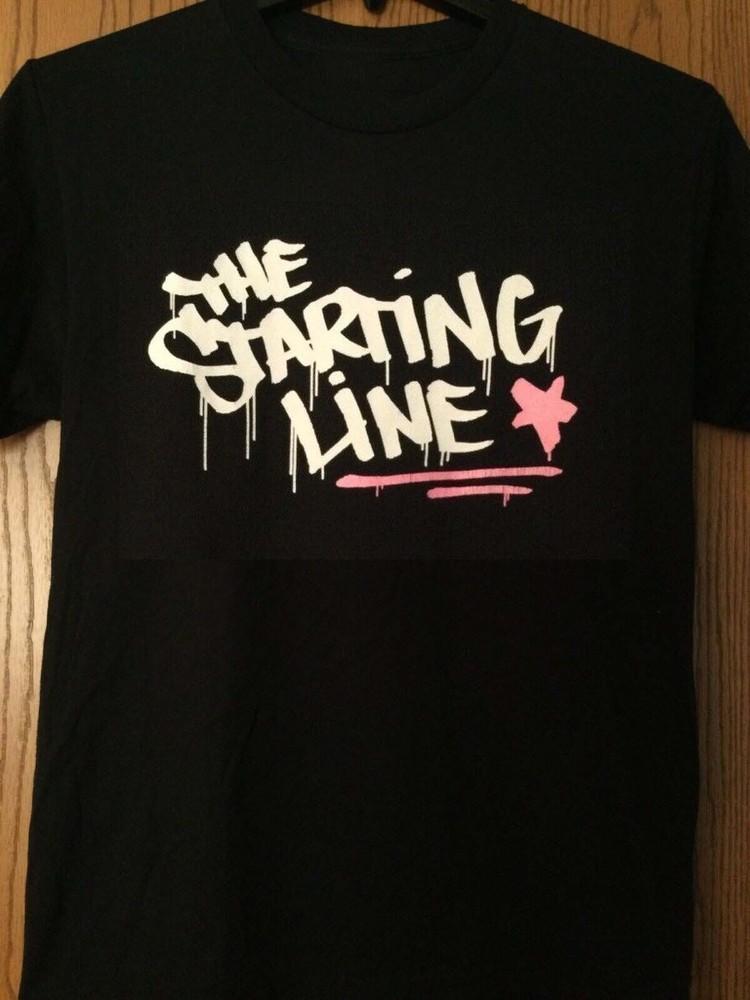 Trend The Starting Line Band Black Cotton Full Size Shirt BL707