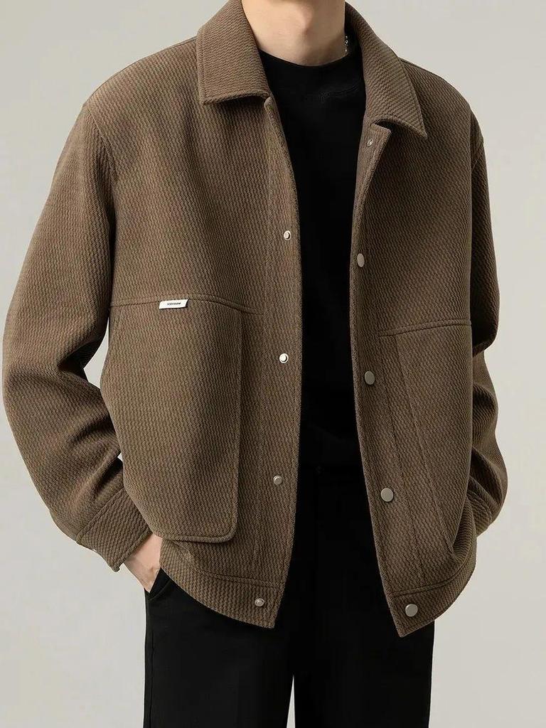 Herren-Herbst-/Winterjacke im koreanischen Stil: Trendig, Lässig, Reifer Look