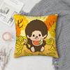Cartoon M-M-Monchhichis Anime Pillow Case Square Double-Sided Printing Sofa Cushion Cover Pillowcase Bedroom Bedside