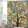 Bohemian Flower Bathroom Curtain Colorful Boho Floral Print Beautiful Bright Polyester Fabric Cloth Shower Curtain for Bathroom