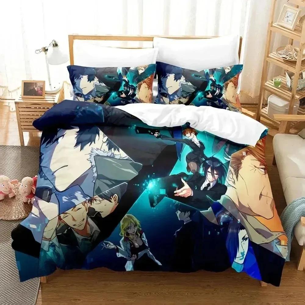 Comforter Anime Psycho Pass Bedding Set Bed Set Comforter King Queen Size Boys Adult Bedding Set
