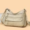 Washed Leather Women's Single-shoulder Bag Fashionable Single-shoulder Bag Women's Soft Leather Crossbody Bag