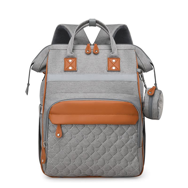 2024 High-End Winter Mommy Backpack: Wet & Dry Separation, Large Capacity, Double Shoulder, Perfect for Outings with Baby.
