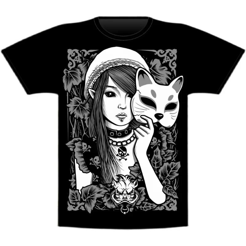 BABYMETAL Harajuku Muster Mode T-Shirt Unisex Baumwolle O-Ausschnitt Lässig Übergröße Kleidung Sommermode Druck Unisex T-Shirt