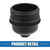 Engine Oil Filter Housing Cover Cap 26350-3CAB1 for Kia Sedona 2015-2018 Plastic Black