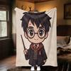 1pc Hogwarts magic wand Outdoor Flannel Throw Blanket All Season Soft Warmth,Home Decor 1031124