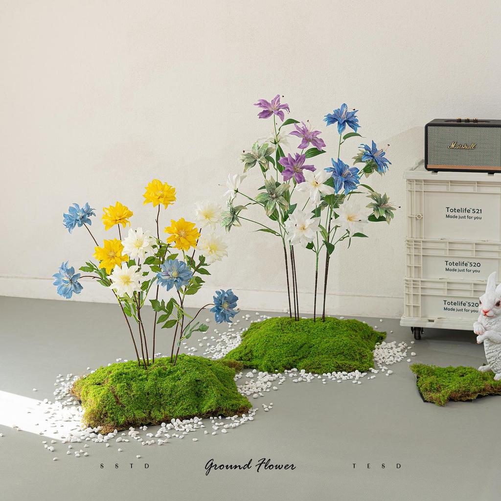 Monet Garden Artificial Floral Window Display and Landscaping Decorations