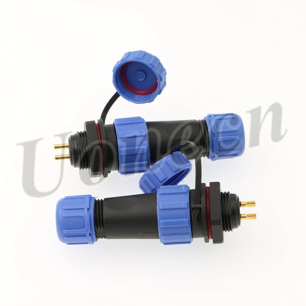 2 pcs SP1310 ip68 2-pin Waterproof Connector Power Cable connectors Cable connectors Automotive connectors Plug and socketMultipole Plug and Socket