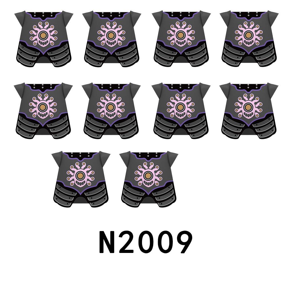 Mittelalterliche Militärburg Ritter Rüstung Bausteine Schulterpanzer Rüstungszubehör Roter Löwe Schwarzer Adler Waffensteine Spielzeug