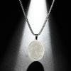 Collier avec pendentif ange gardien en acier inoxydable pour femme et homme, style bohème, simple et charmant